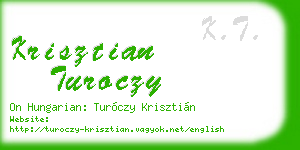 krisztian turoczy business card