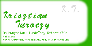 krisztian turoczy business card